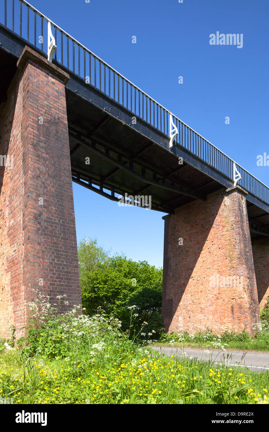 Edstone aqueduct on the Stratford upon Avon Canal near Henley in Arden