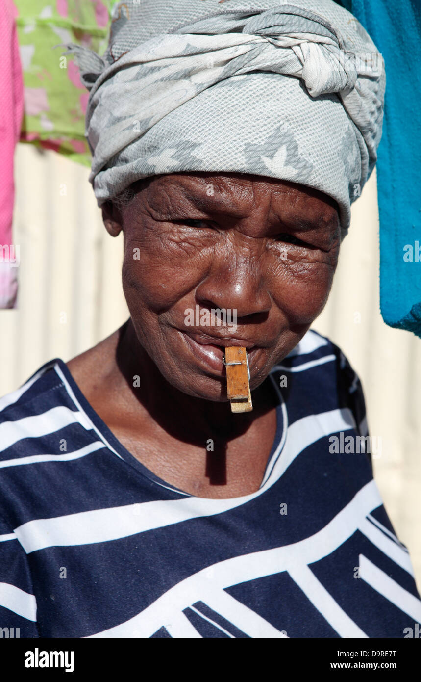 Old South African Woman Stock Photo