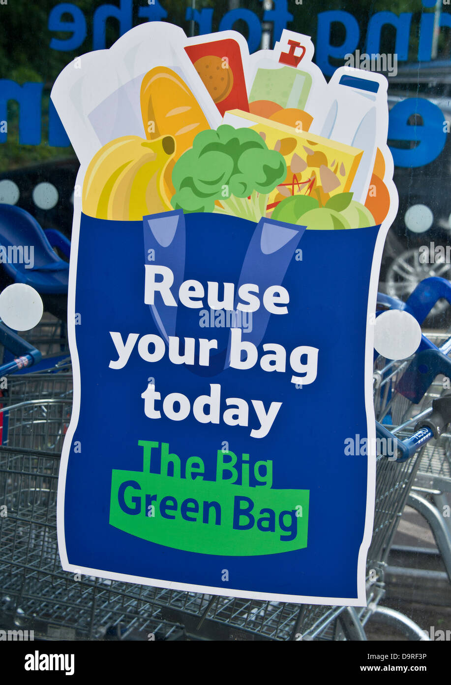 Reuse your Bag sign Stock Photo