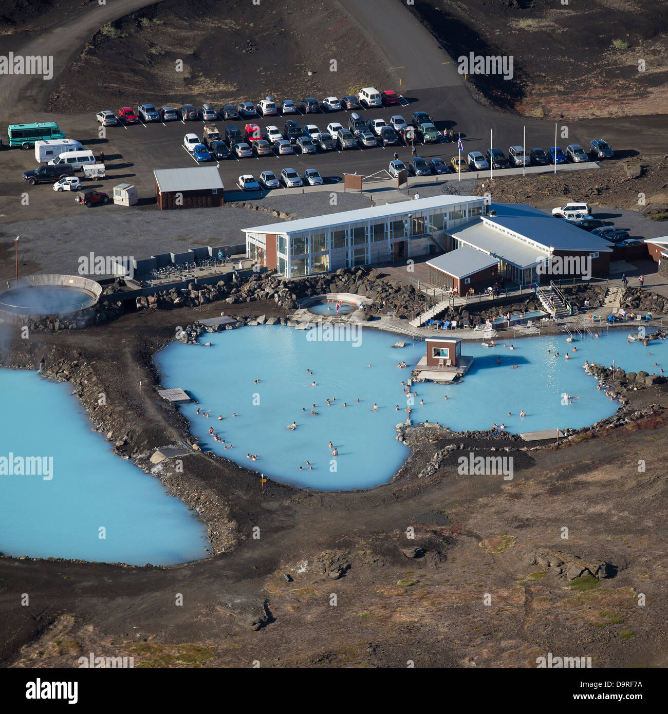 Geothermal hot springs Myvatn Nature Baths, Northern Iceland Stock