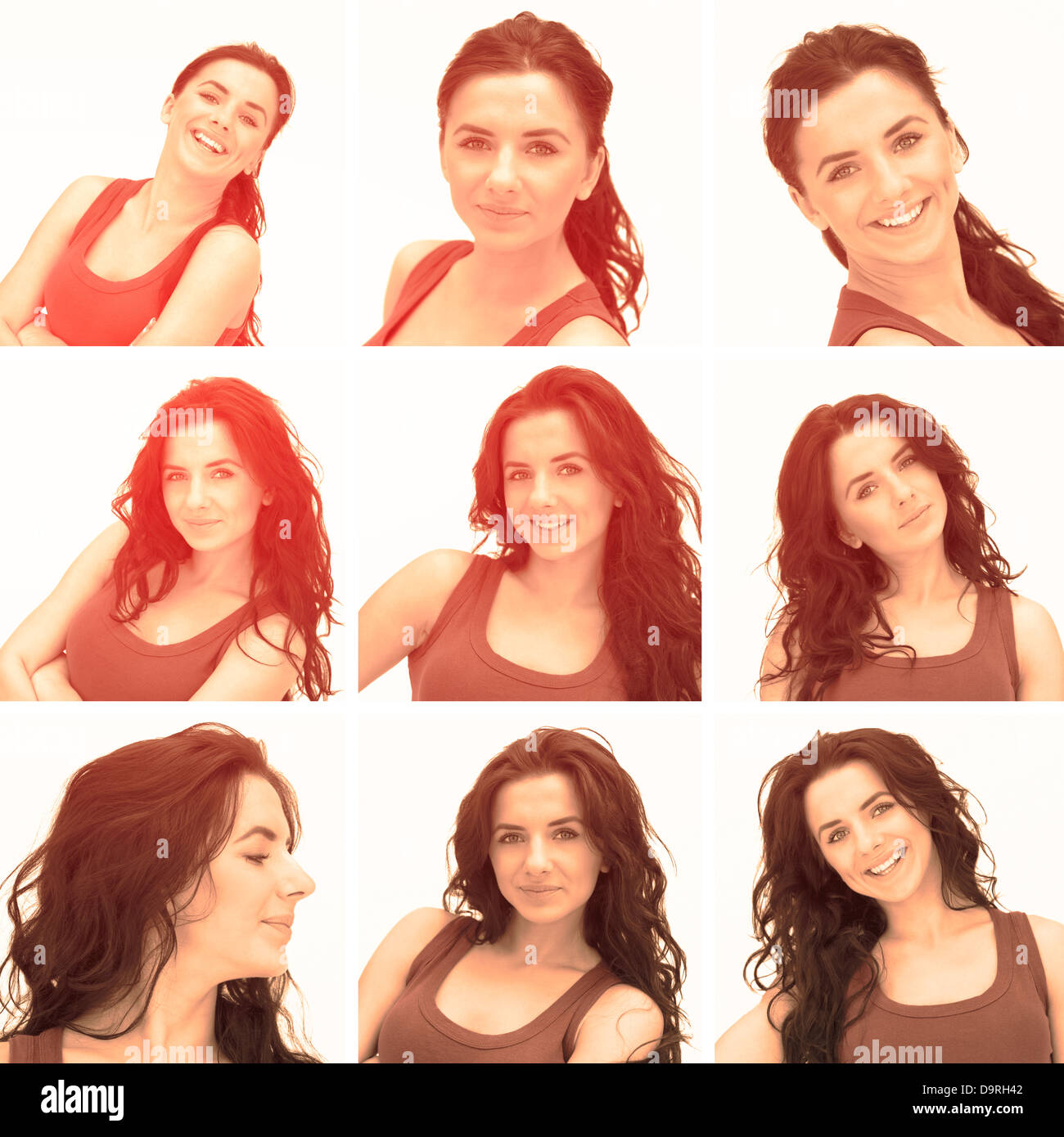 Emotions collage hi-res stock photography and images - Alamy