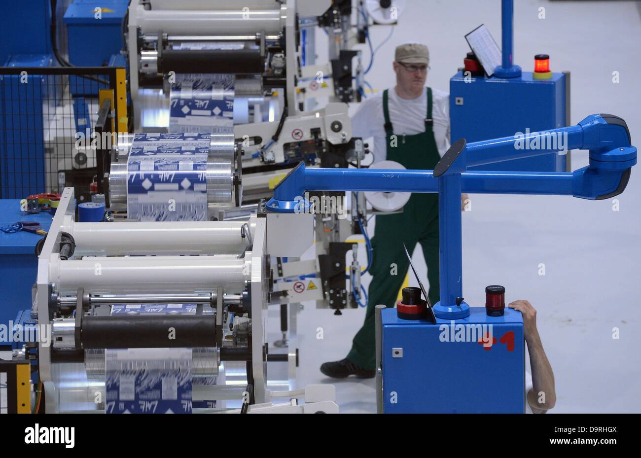 Employees of Greatview Aseptic Packaging work in the processing area of ...