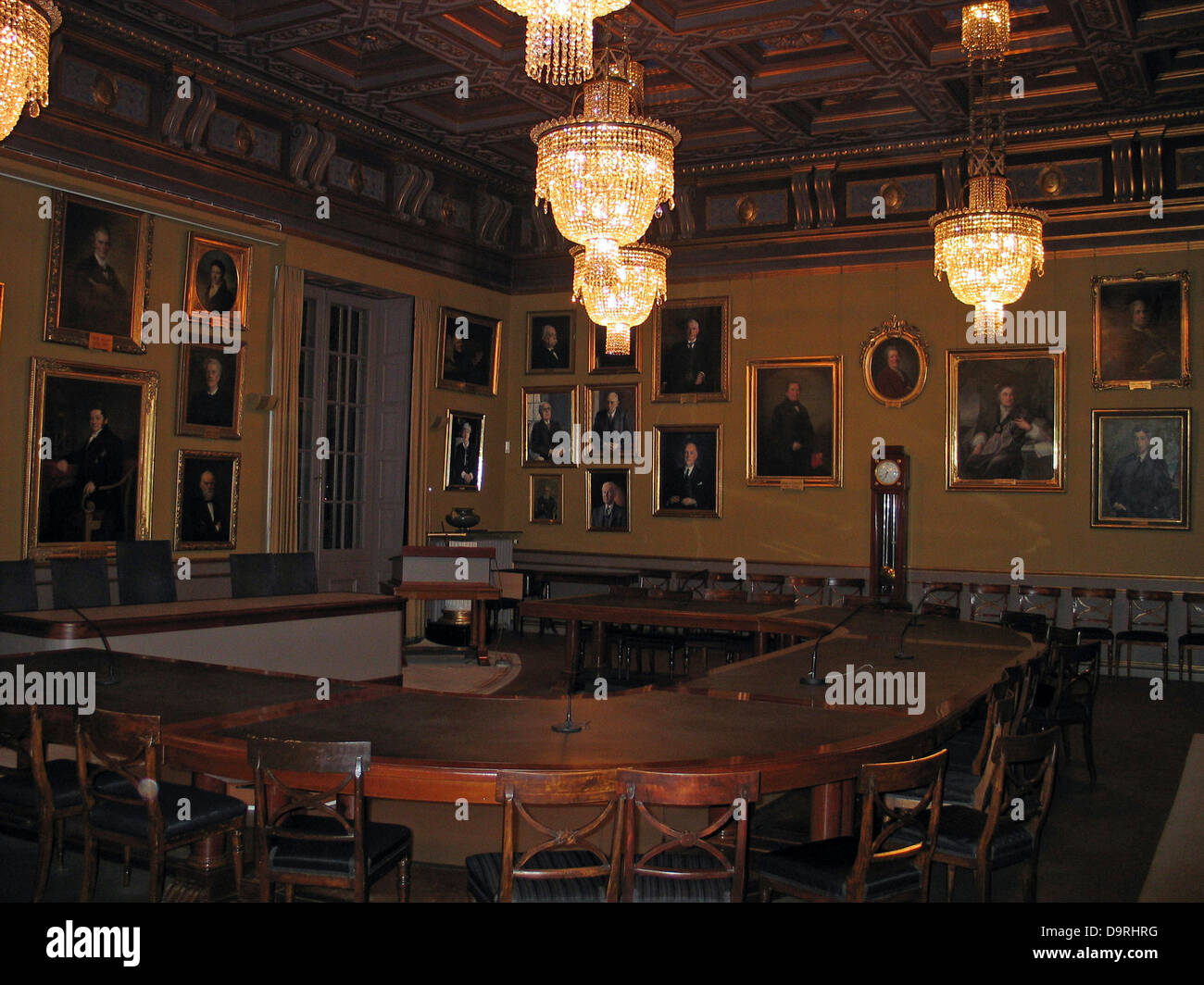 Royal Swedish Academy meeting room, site of Nobel Prize announcements, Stockholm, Sweden Stock Photo