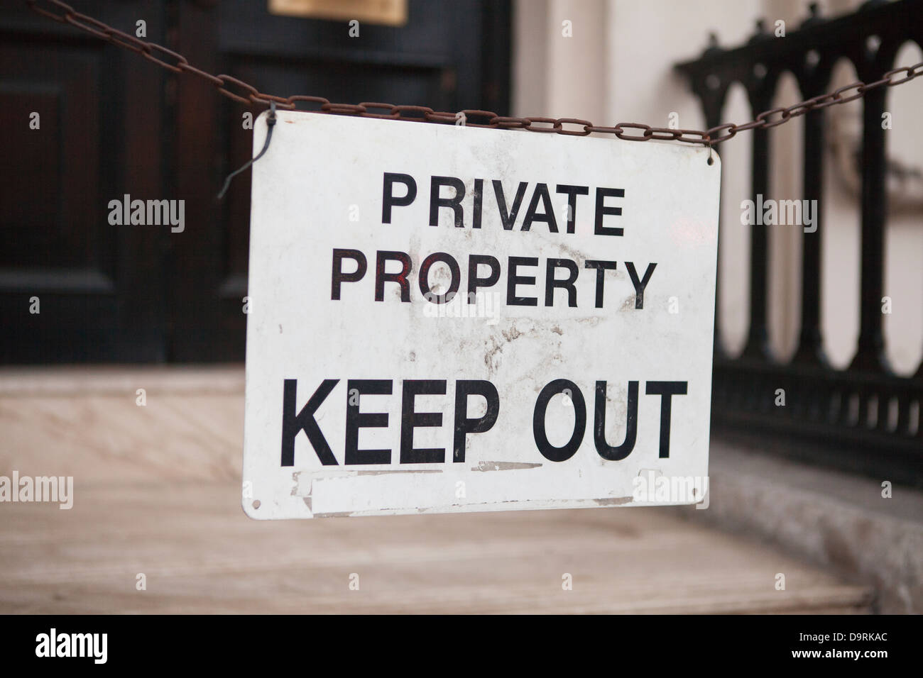 Keep out sign Stock Photo