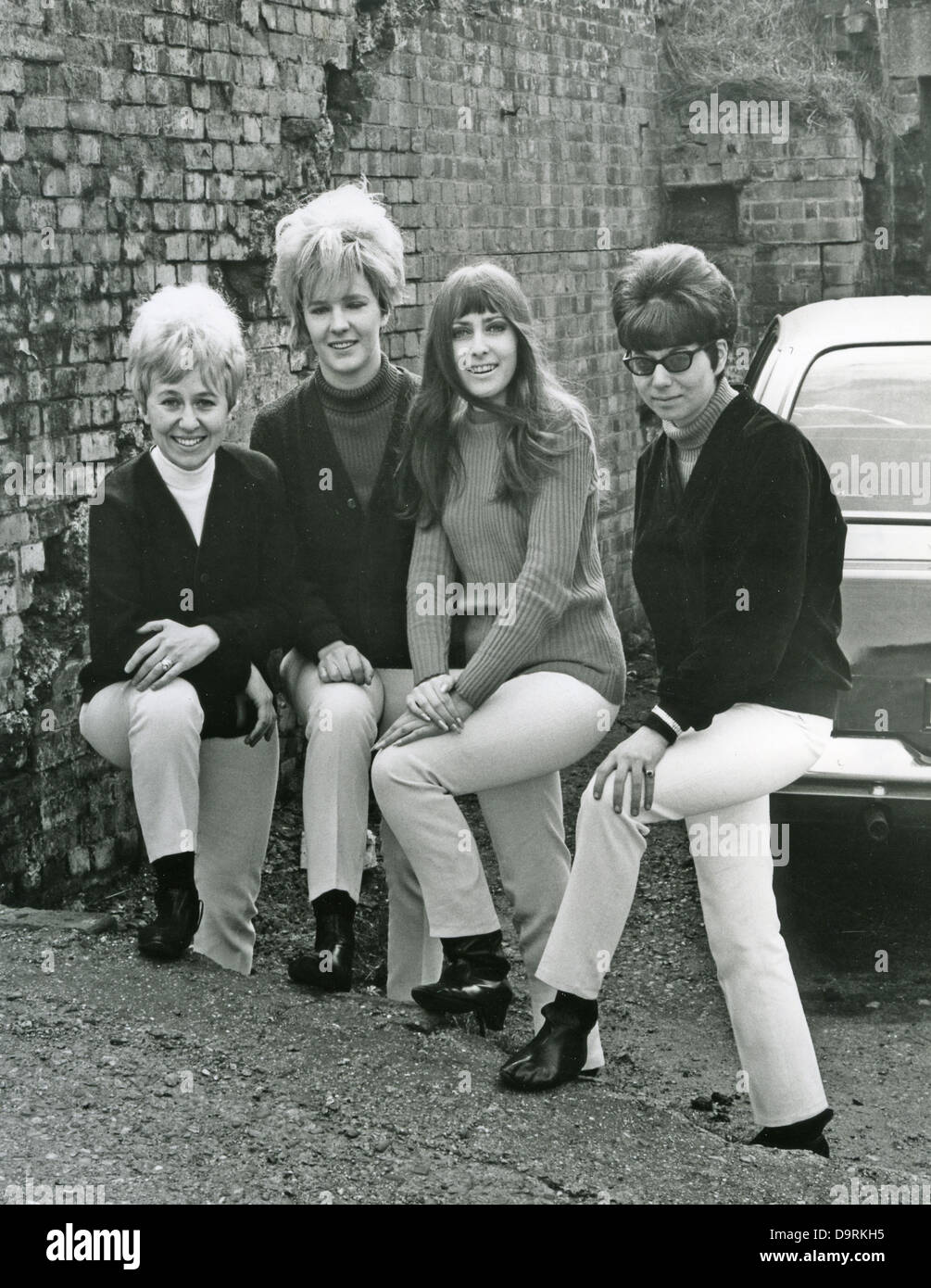 THE SHE TRINITY UK/Candian pop group in 1966. See Description below for names Stock Photo