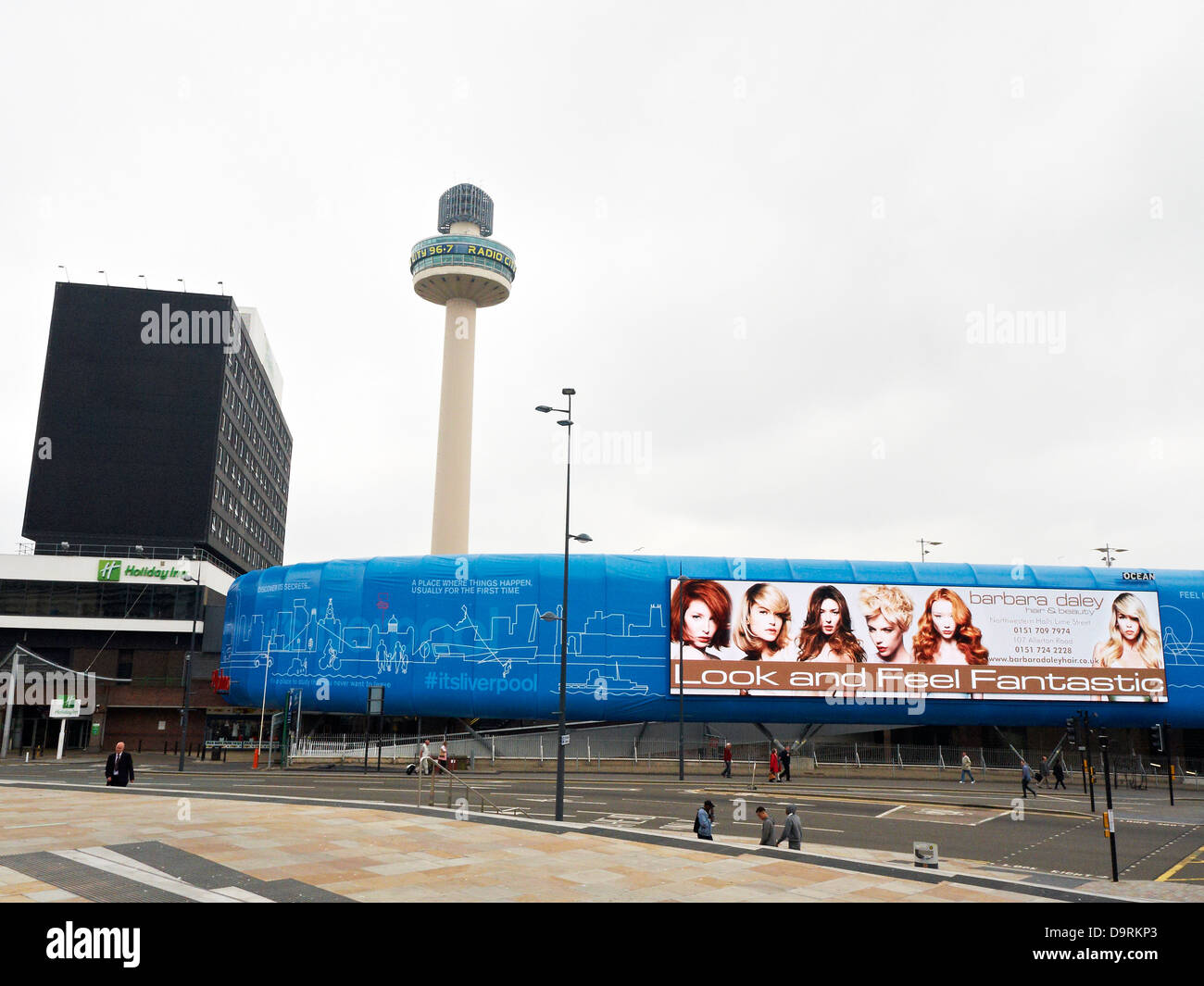 The largest LED screen in Europe Liverpool UK Stock Photo Alamy