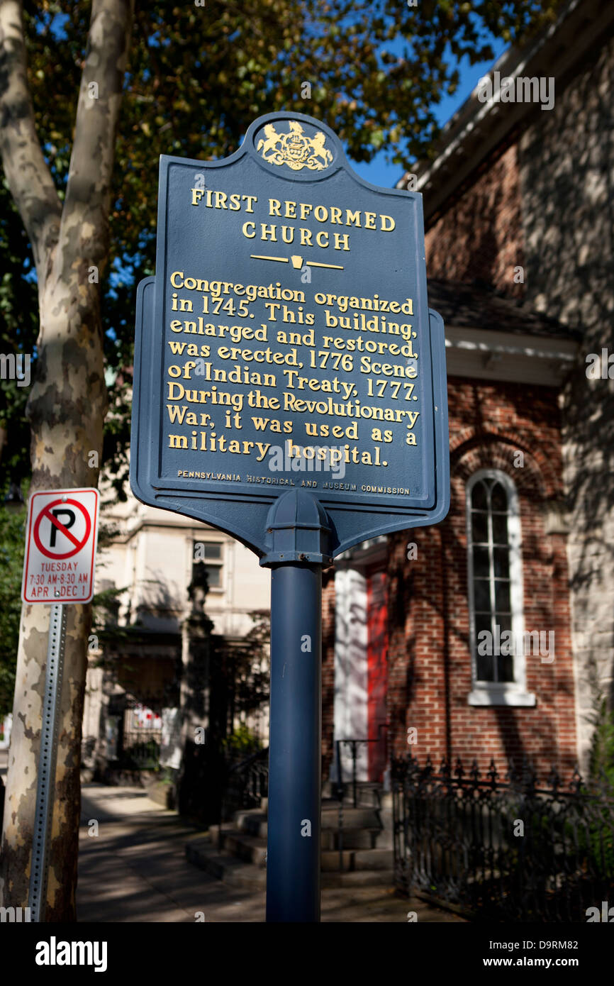 FIRST REFORMED CHURCH Congregation organized 1745. This building ...
