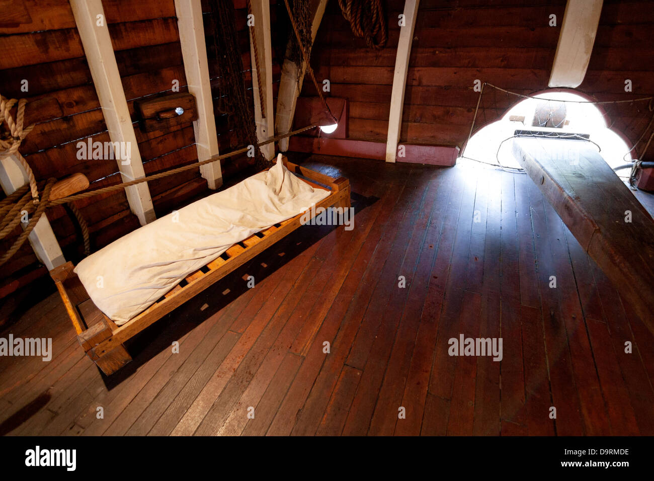 The Rudder Control Ad A Bed On A Replica Of The Santa Maria