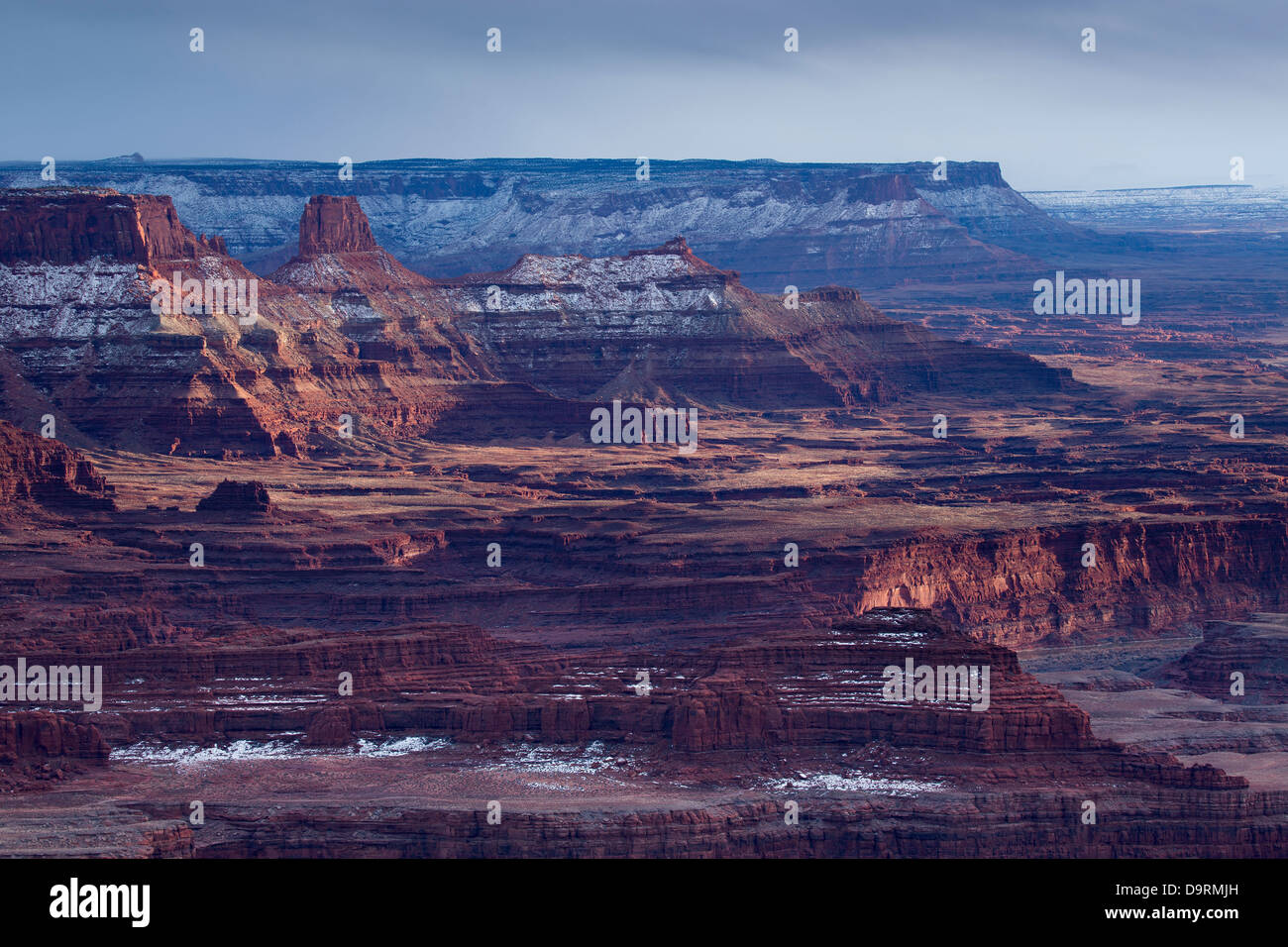 the Colorado Valley from Dead Horse Point, Utah, USA Stock Photo