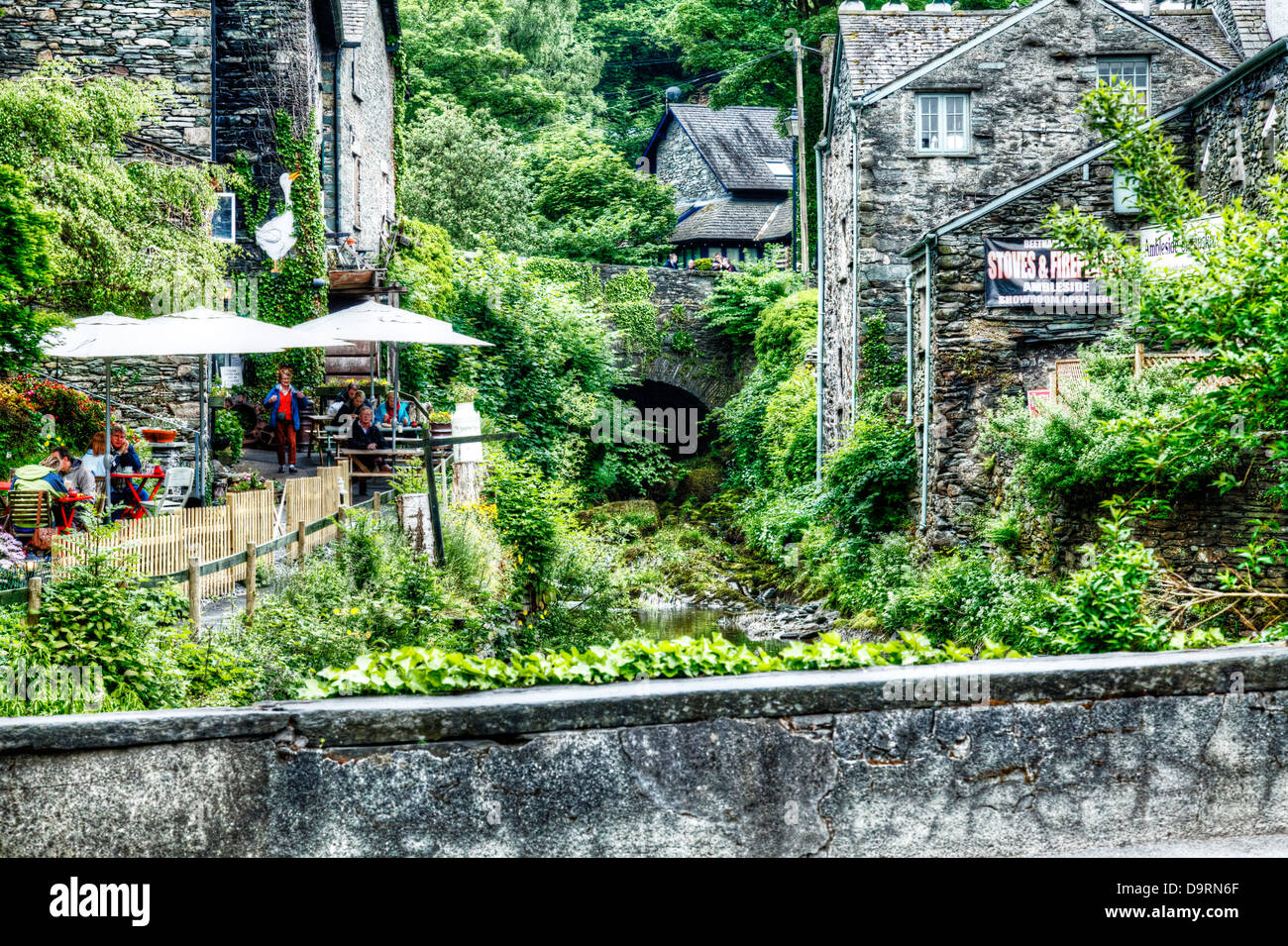 The old mill tea room cafe Ambleside, Cumbria, Lake District national