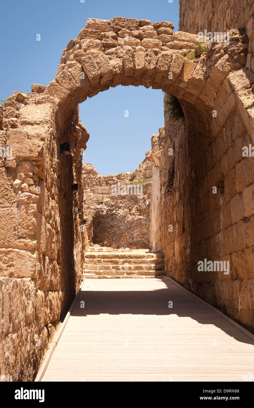 Israel , City Port Caesarea Keysarya Built King Herod The Great C 21BC ...