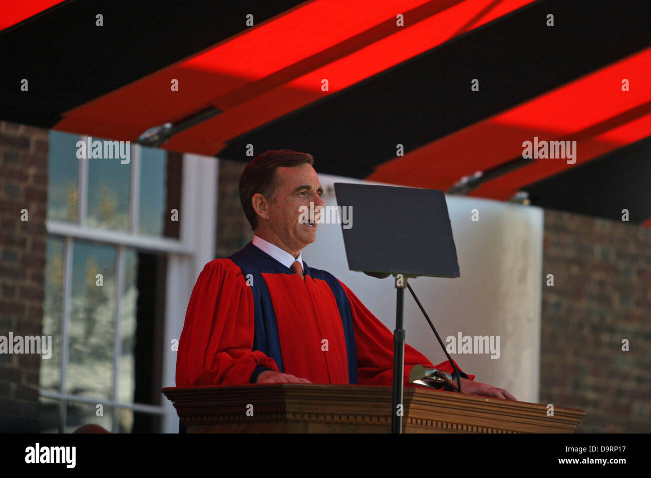 Tom Farrell, Rector of the University of Virginia speaks during ...