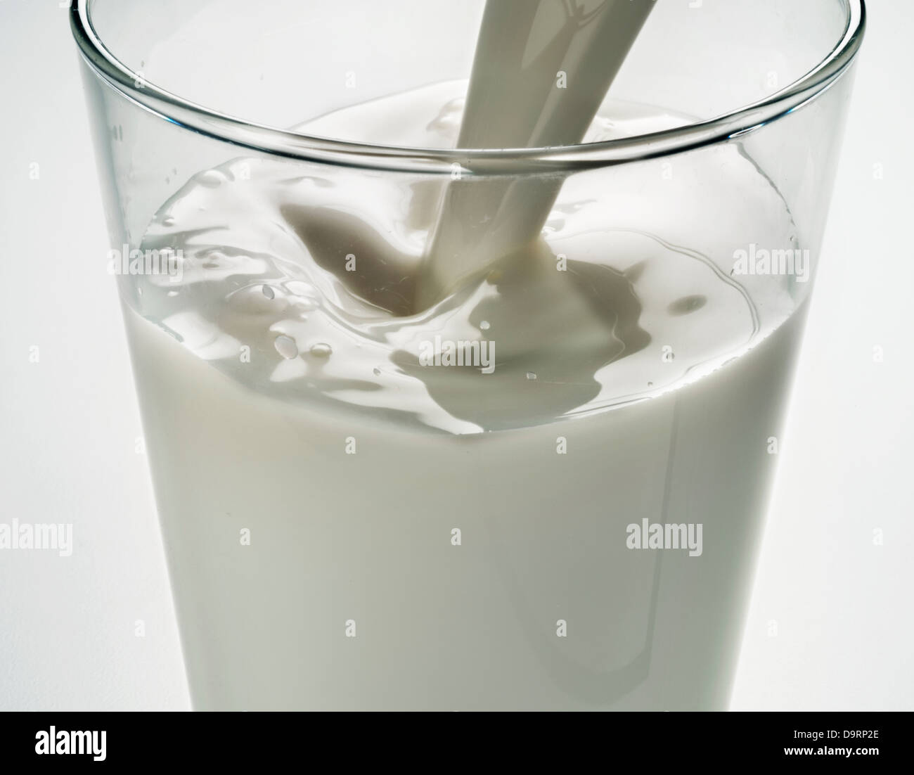 milk pour Stock Photo
