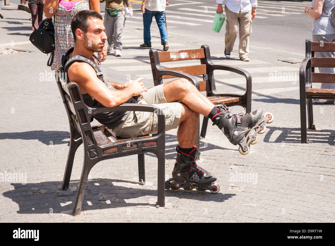 Pavement rollerblade hires stock photography and images Alamy