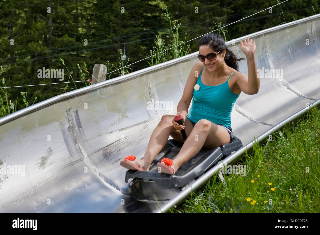 Switzerland lucerne pilatus summer toboggan hires stock photography