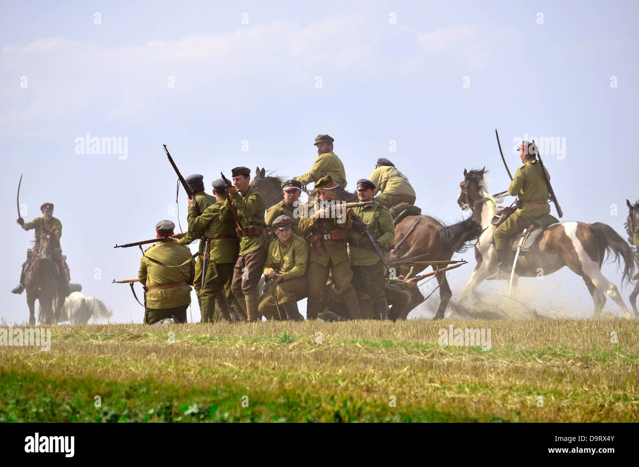The annual staging / reconstruction of the battle of Komarow in 1920