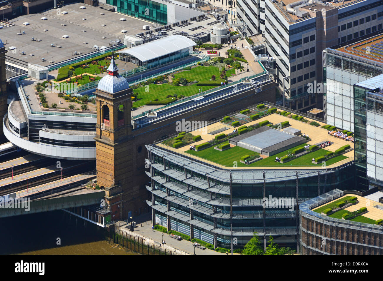 Roof top gardens on top of Cannon Street train station and on roofs of ...