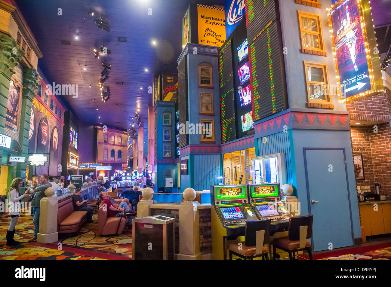 The interior of New York-New York Hotel & Casino in Las Vegas Stock Photo -  Alamy