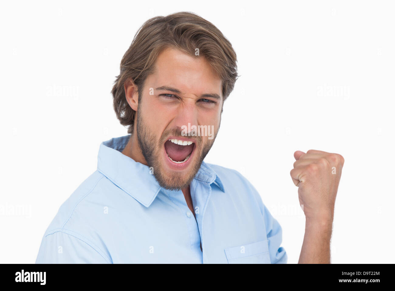 Excited adult man celebrating success hi-res stock photography and ...
