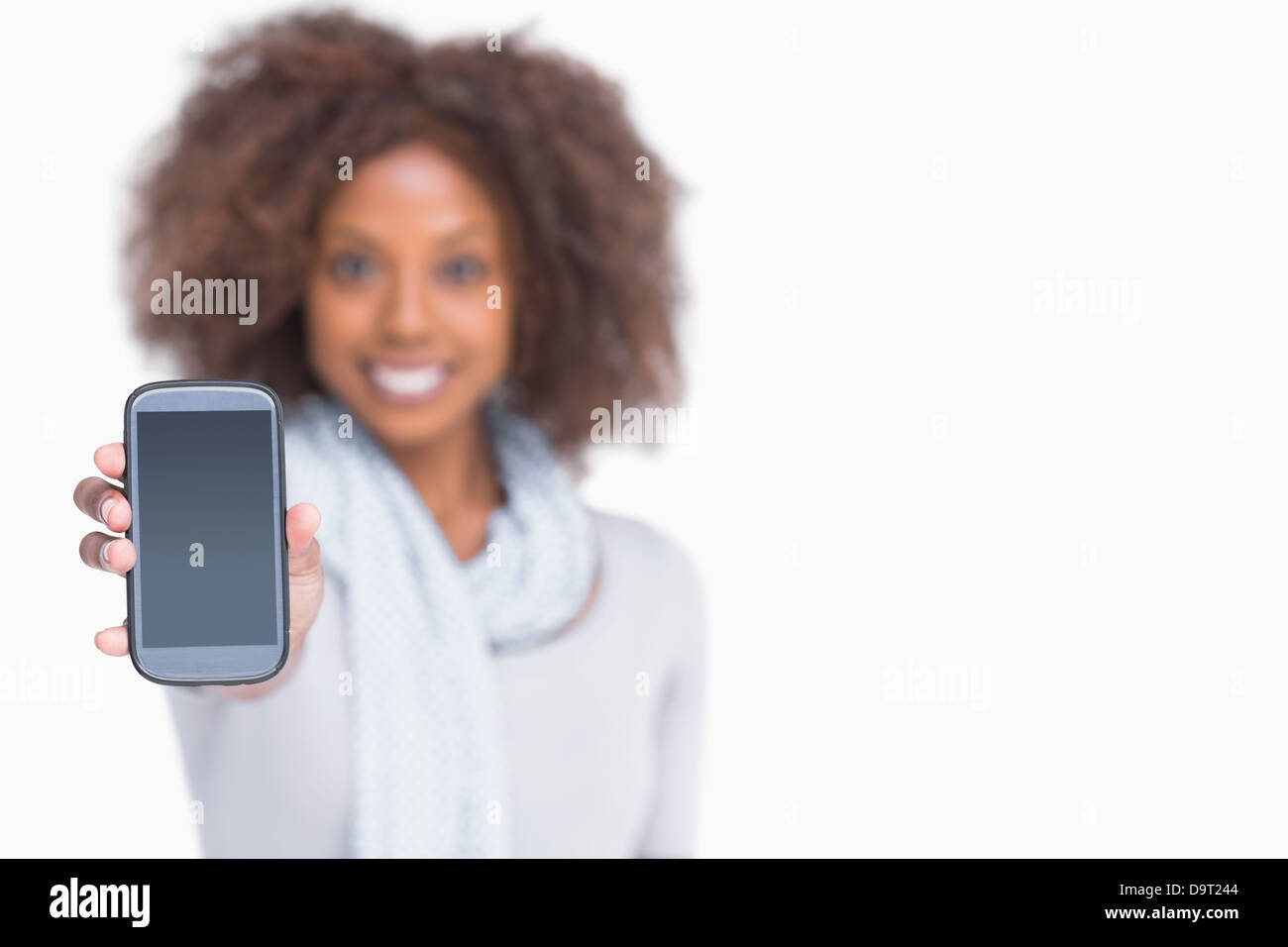 Black woman afro showing hi-res stock photography and images - Alamy