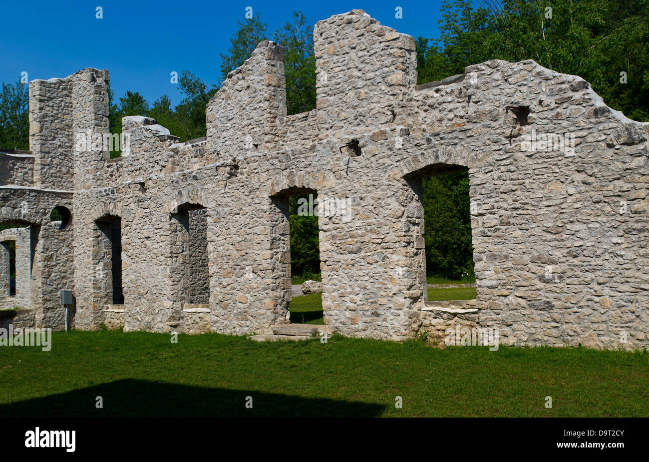 Mill ruins Rockwood Ontario Canada Stock Photo Alamy