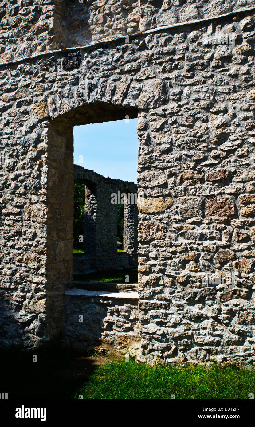 Mill ruins Rockwood Ontario Canada Stock Photo Alamy