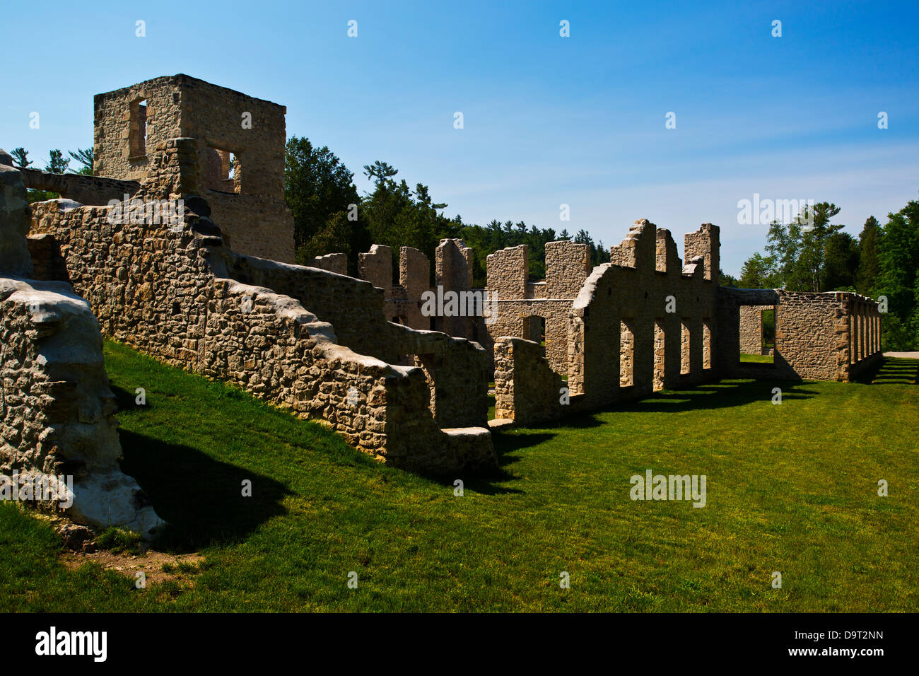 Mill ruins Rockwood Ontario Canada Stock Photo Alamy