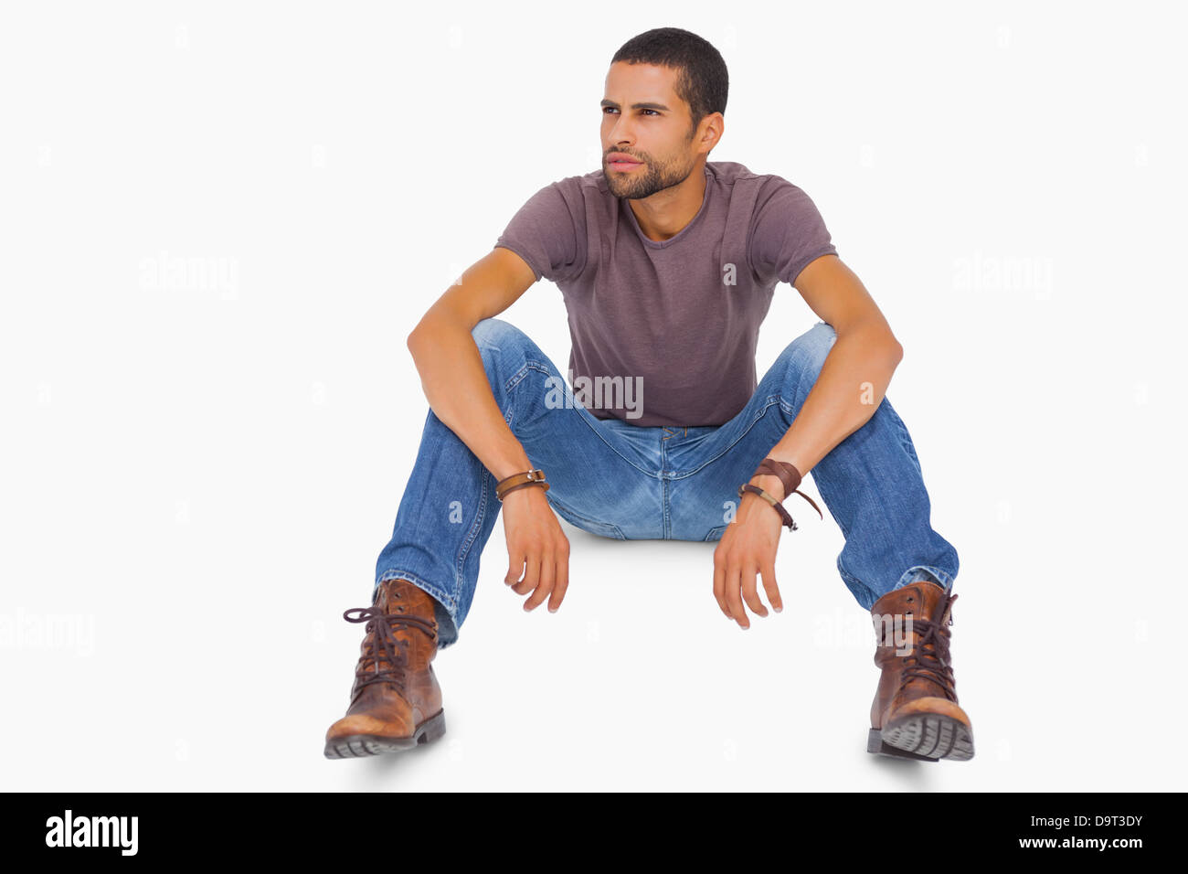 Handsome man with beard Cut Out Stock Images & Pictures - Alamy