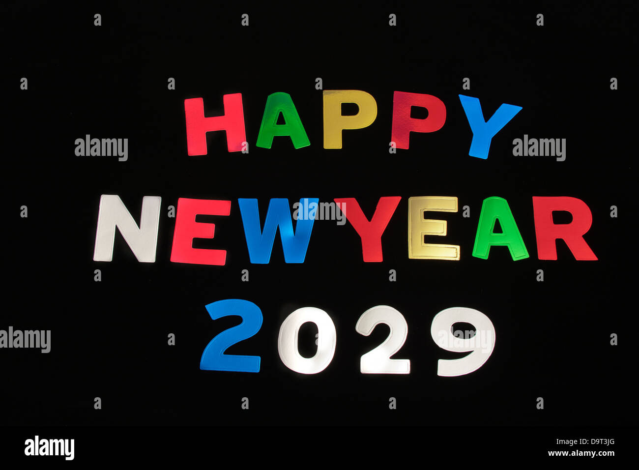 HAPPY NEW YEAR 2029 Stock Photo Alamy