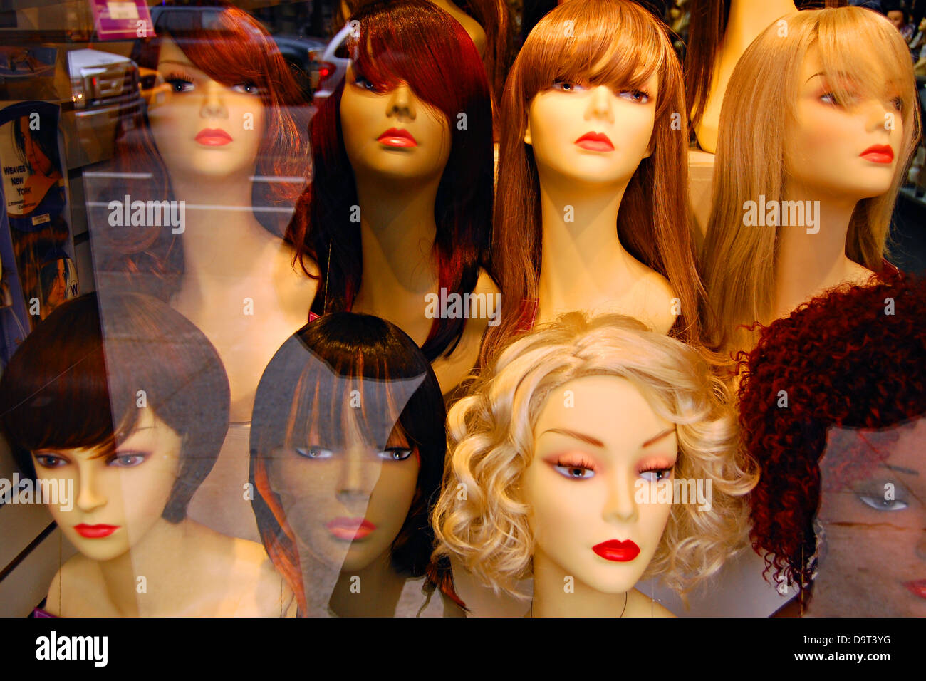 6th Avenue Wig Shop, West Village, New York City Stock Photo Alamy