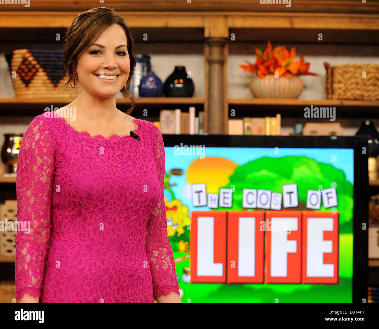 Toronto, Canada. June 25, 2013. Canadian actress Erica Durance appearances on CTV's The Marilyn Denis Show promoting the Season Two of SAVING HOPE, a  supernatural medical drama that debuted on the CTV (Canada) and NBC (US) networks. Credit:  EXImages/Alamy Live News Stock Photo