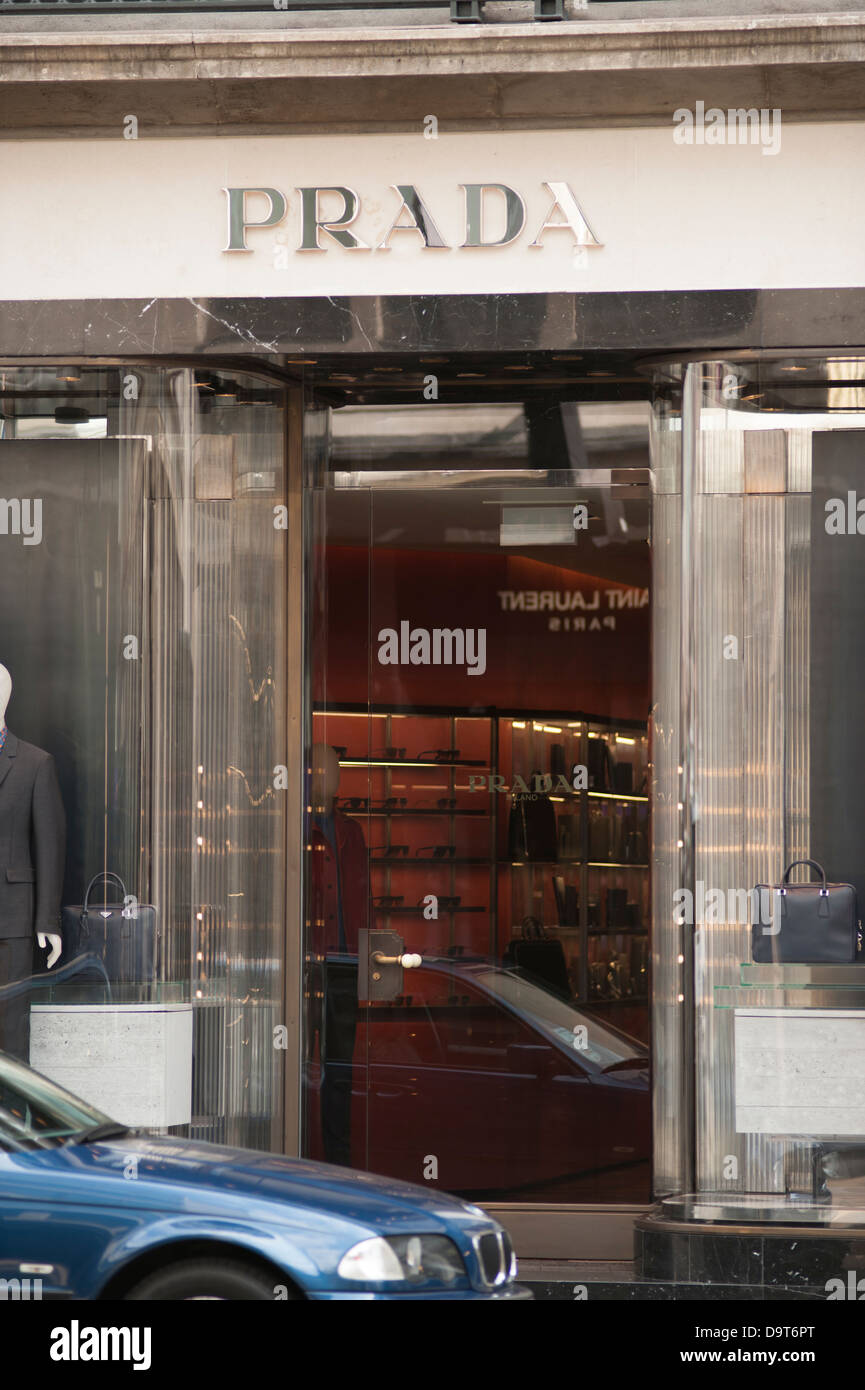 Prada fashion shop in Old Bond Street, London W1 Stock Photo - Alamy