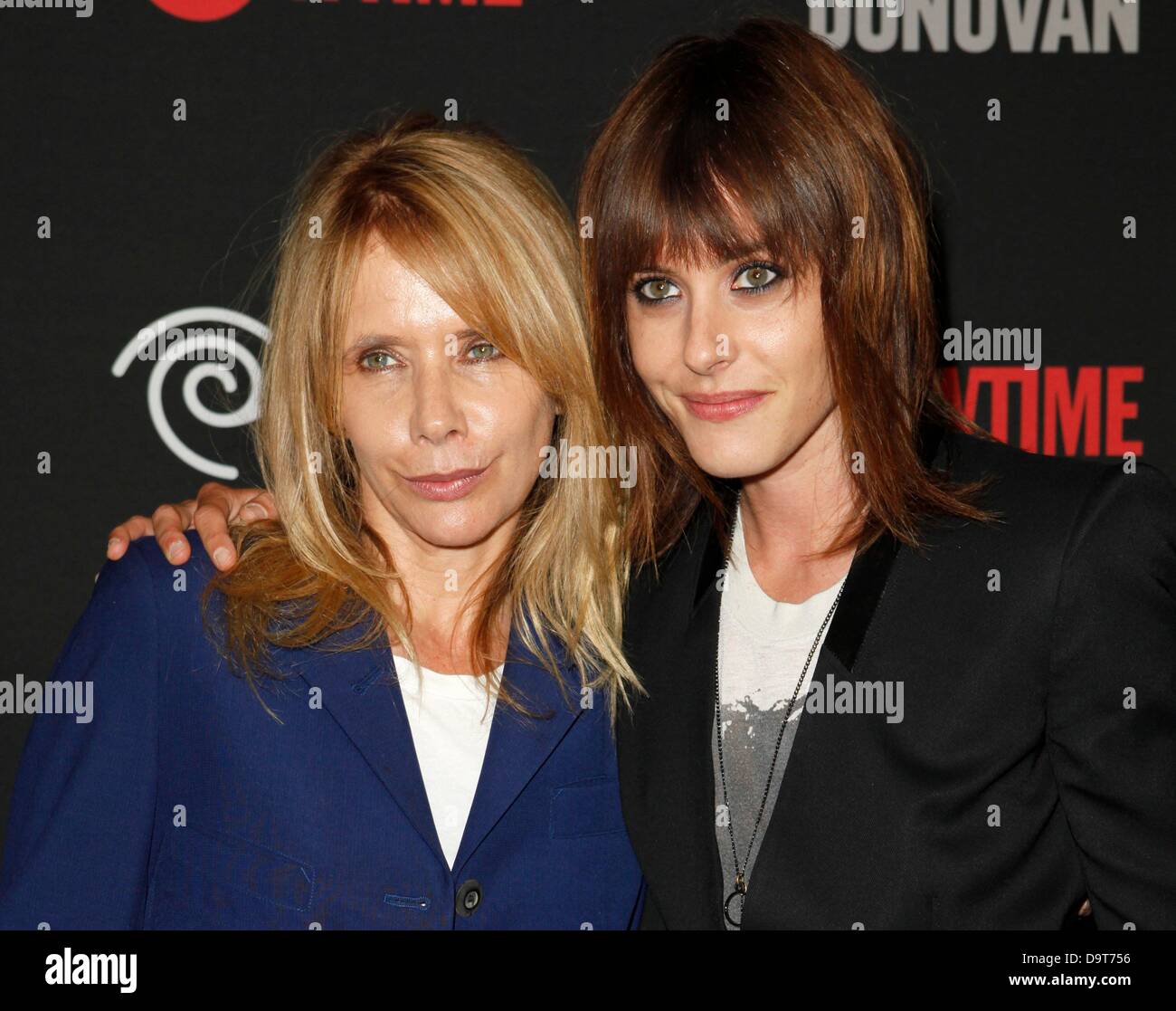 Rosanna Arquette, Katherine Moennig at arrivals for RAY DONOVAN Series Premiere on SHOWTIME, Directors Guild of America (DGA) Theater, Los Angeles, CA June 25, 2013. Photo By: Emiley Schweich/Everett Collection Stock Photo
