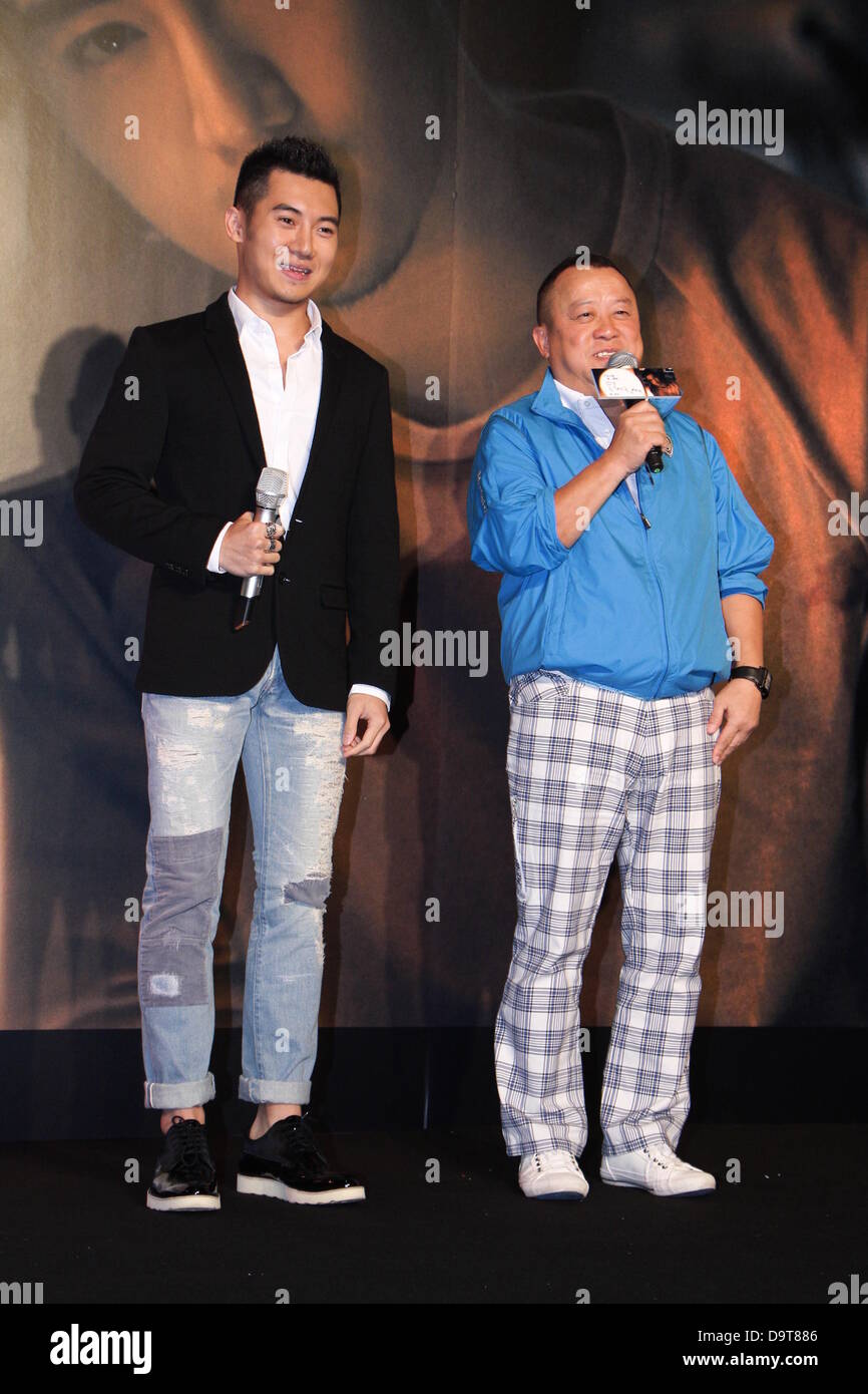 Eric Tsang at press conference of Carlson Cheng's new album in Taipei, Taiwan, China on Tuesday June 25, 2013. Stock Photo