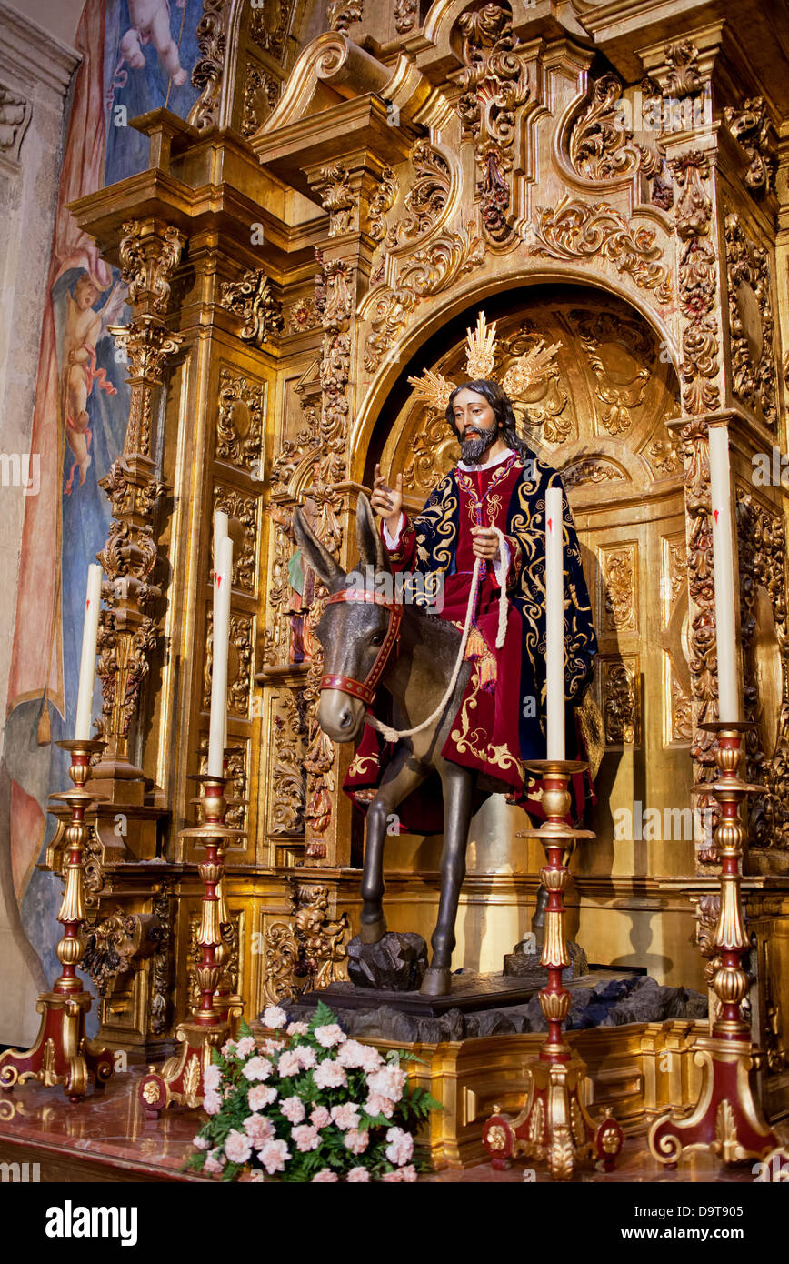 Virgen del Rocio reredos in Church of the Divine Savior (Iglesia del Divino  Salvador) in Seville, Spain Stock Photo - Alamy