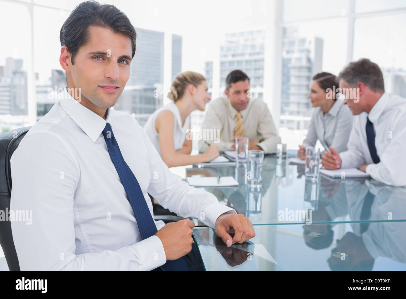 Portrait of a smiling businessman Stock Photo - Alamy