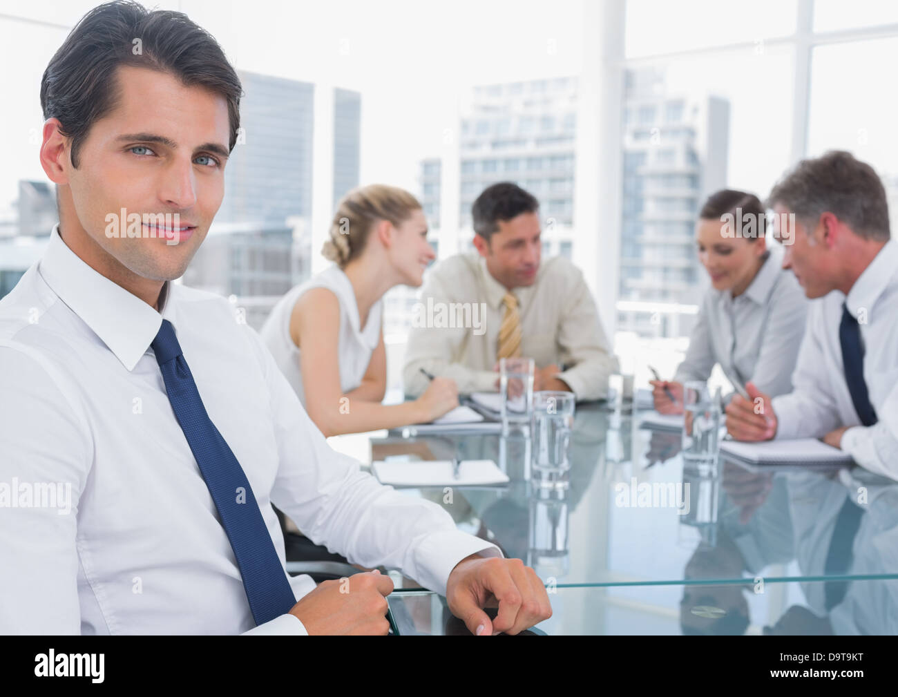 Portrait of a handsome businessman Stock Photo - Alamy
