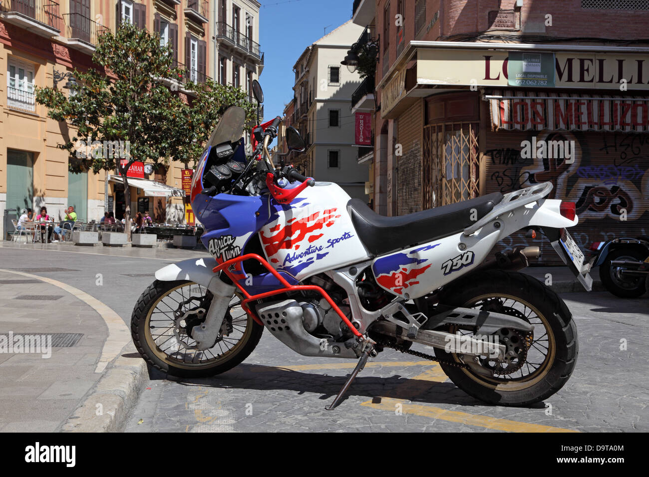 Twin City Honda >> Motorcycle Honda Africa Twin In Malaga Spain Stock Photo Twin City Honda >> Motorcycle Honda Africa Twin In Malaga Spain Stock Photo