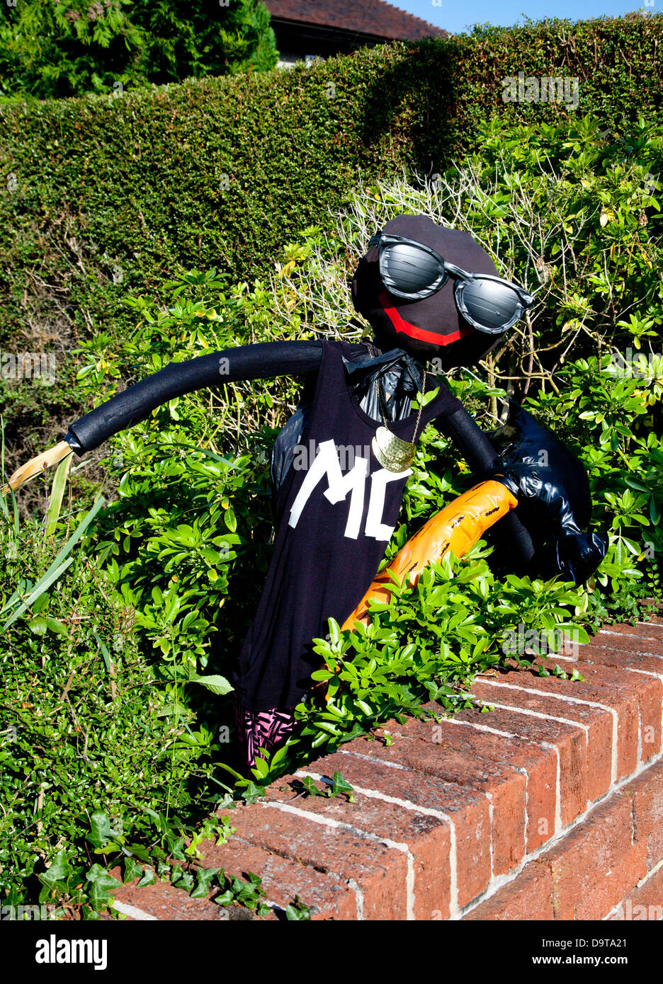 An entry in a scarecrow competition - a character based on rapper MC ...
