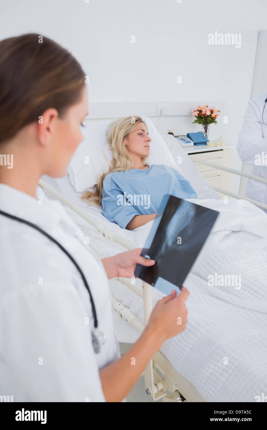 Doctor with radiography Stock Photo