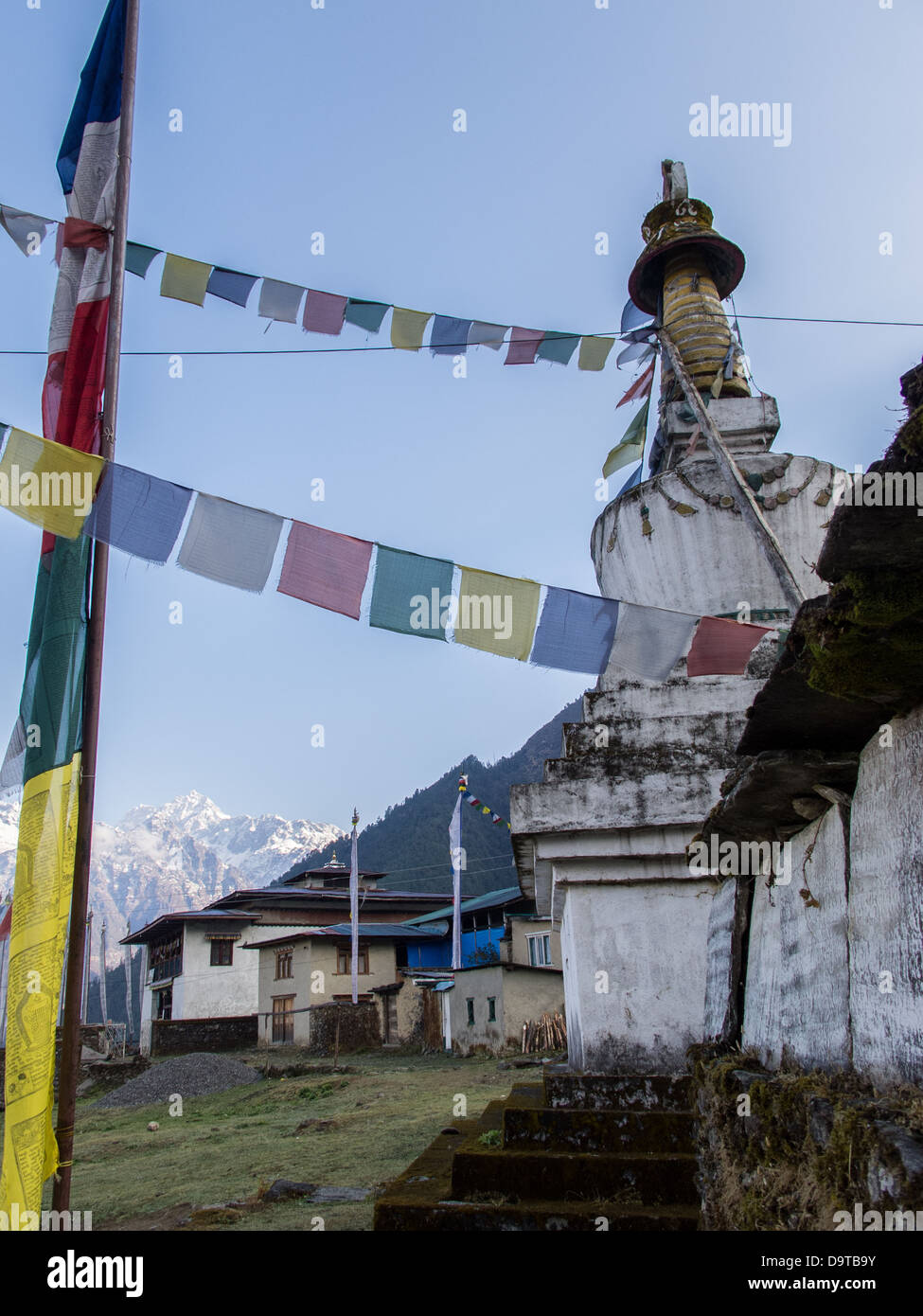Buddhist stupa in Himalayas Stock Photo - Alamy