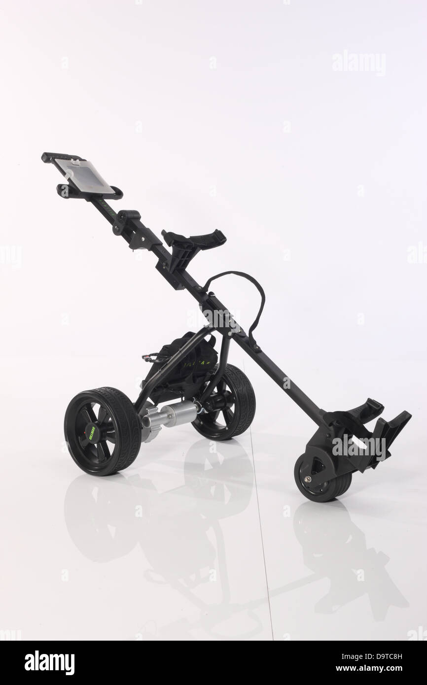 electric golf caddy Stock Photo Alamy