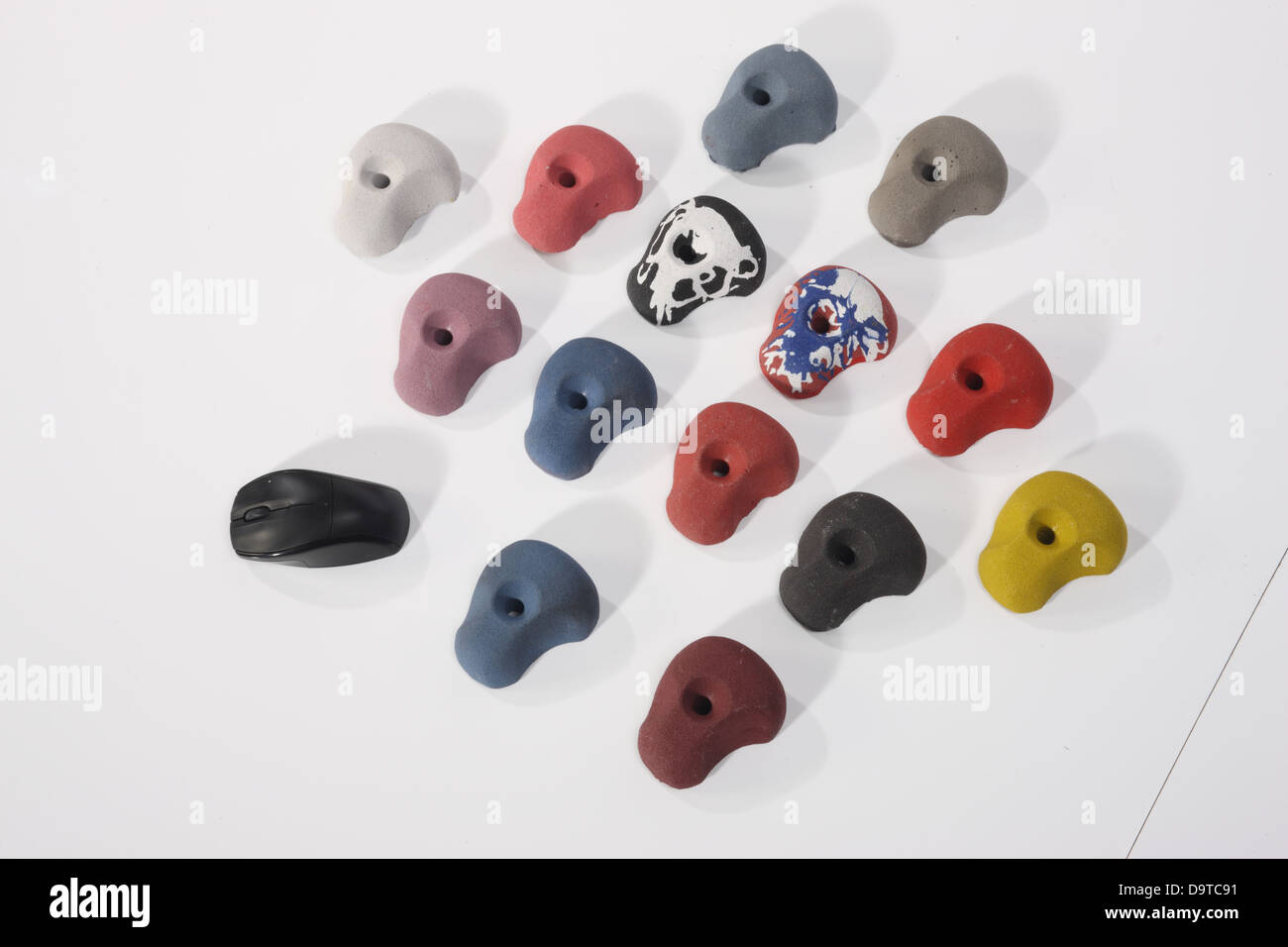 grips for climbing walls Stock Photo Alamy