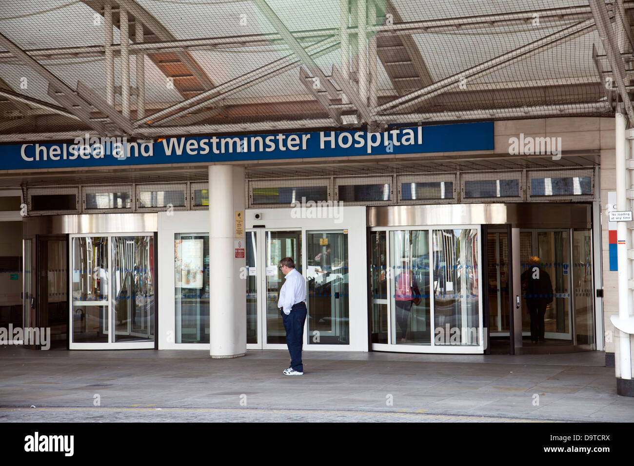 Chelsea and Westminster Hospital on Fulham Rd - London UK Stock Photo