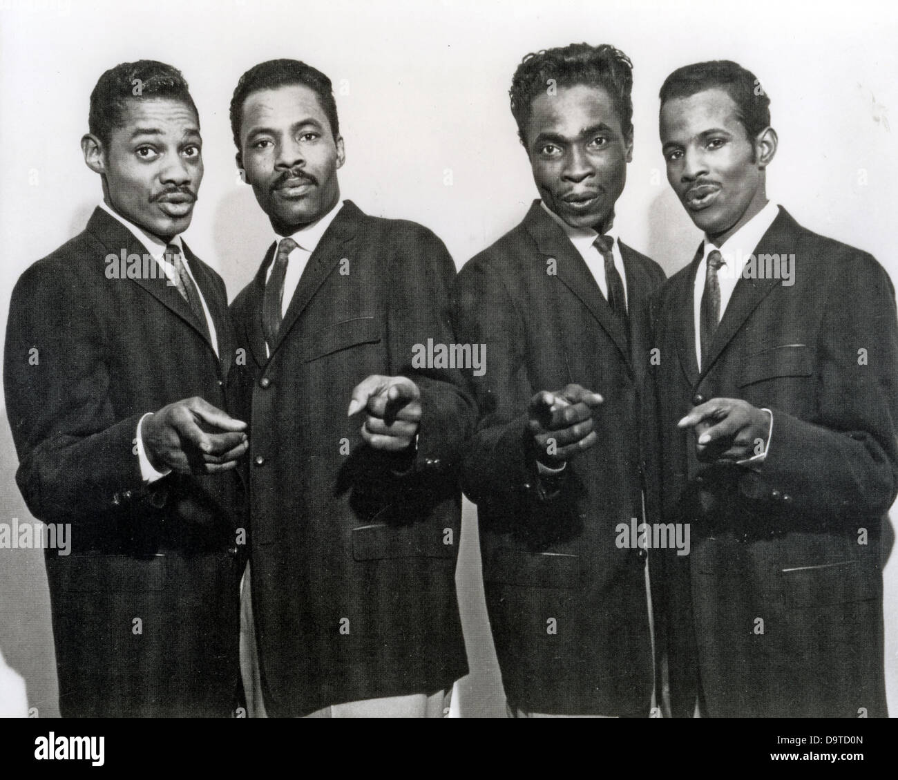 THE SILHOUTTES Promotional photo of US doo wop group about 1958 Stock Photo