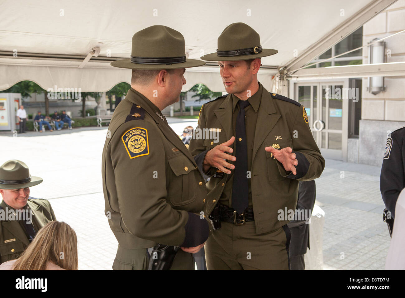 2013 Customs and Border Protection Valor Memorial and Wreath Laying Ceremony. Stock Photo