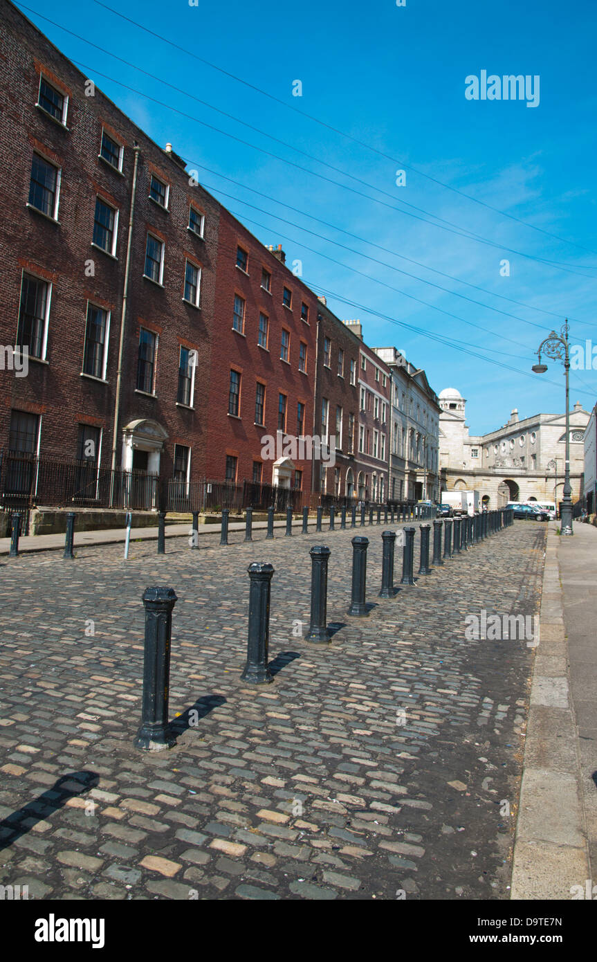 Henrietta Street the earliest existing Georgian residental street from 1730 central Dublin Ireland Europe Stock Photo
