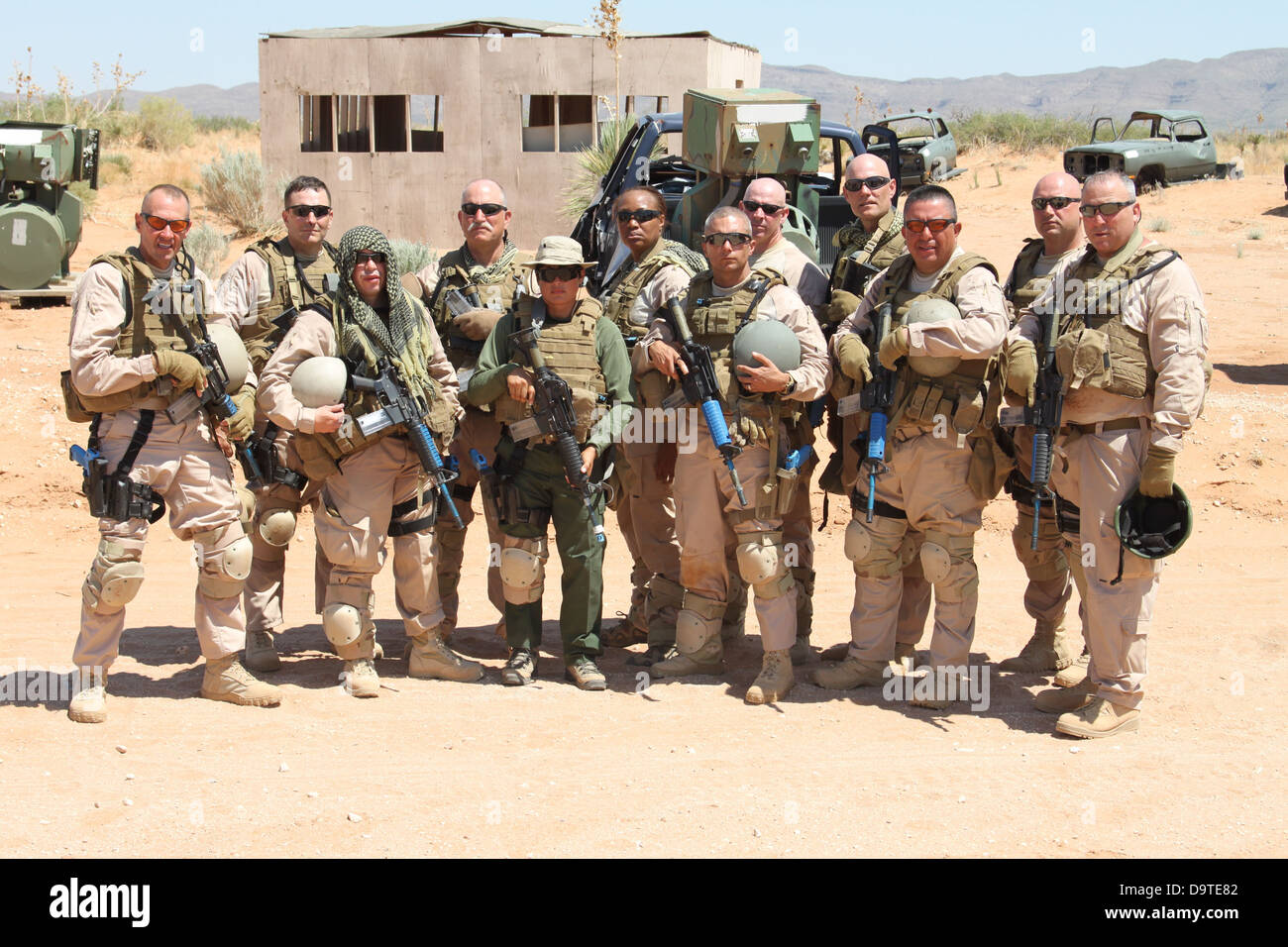 BORTAC Training in El Paso for Support to Iraq IMGIMG 3992. Stock Photo