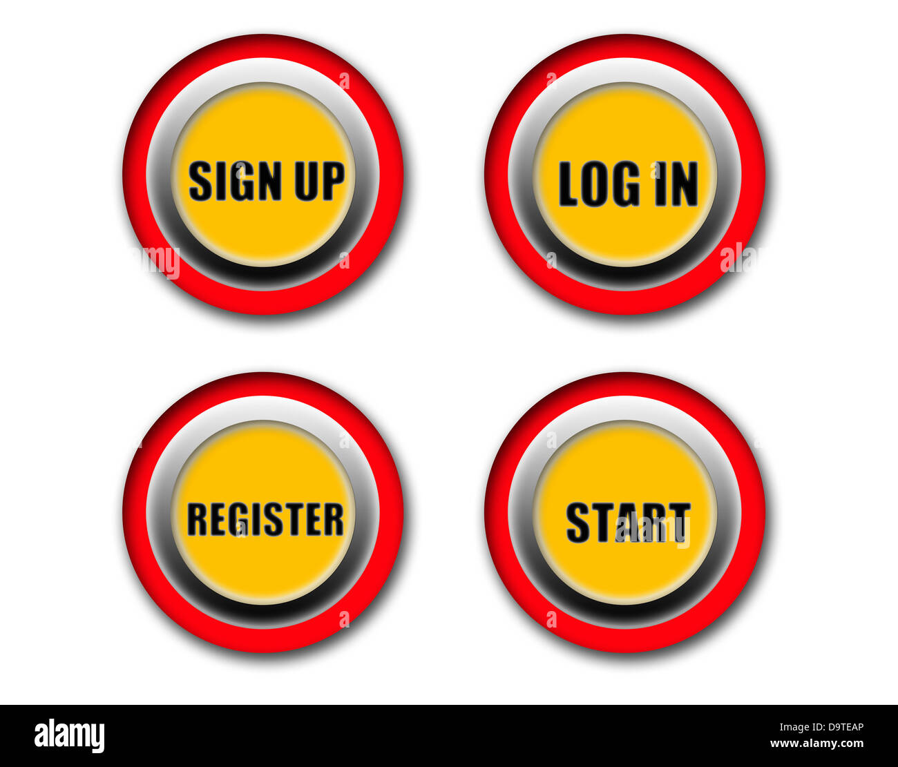 Definition button isolated on white background Stock Photo Alamy