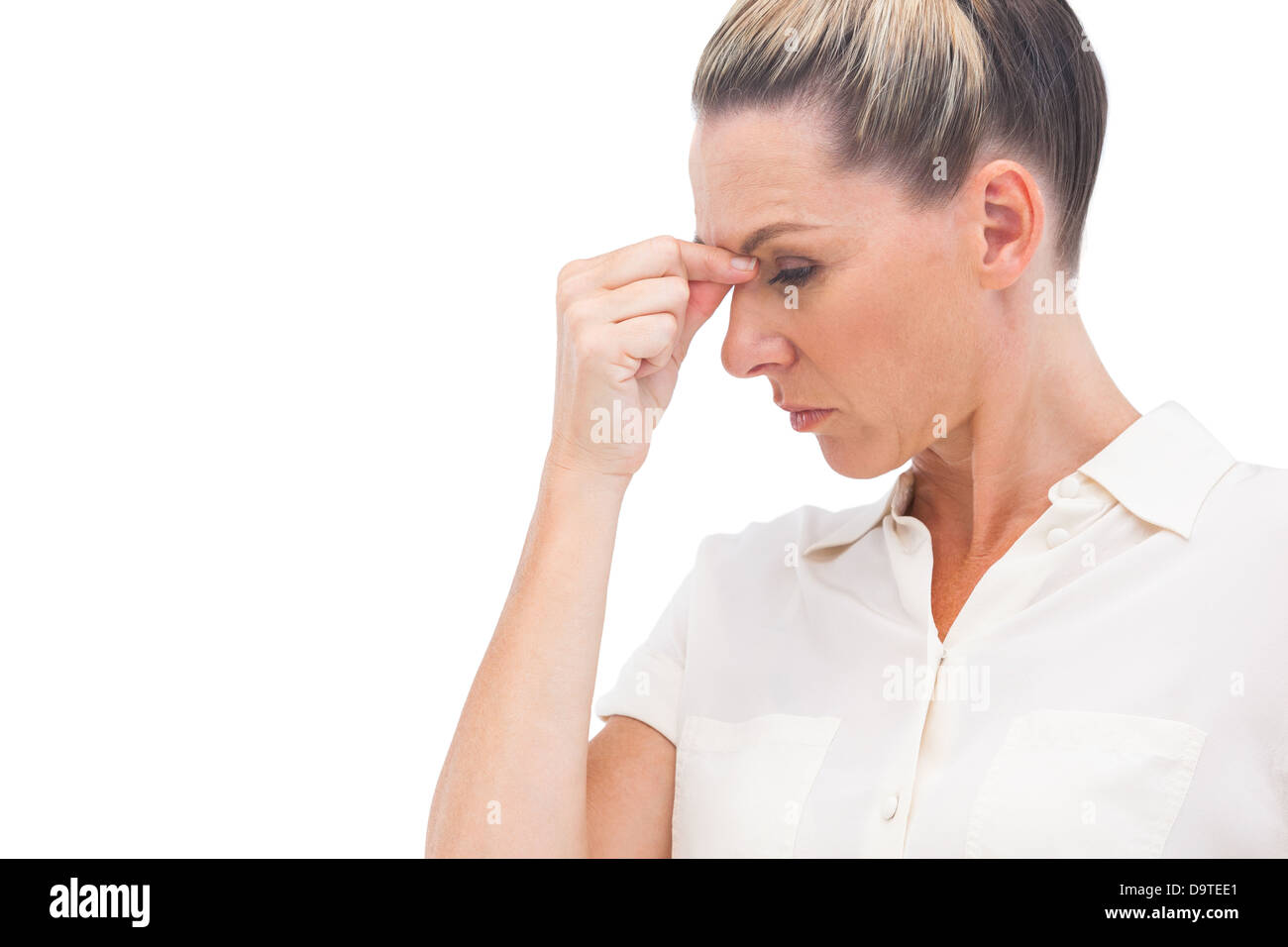 Pinching nose hires stock photography and images Alamy